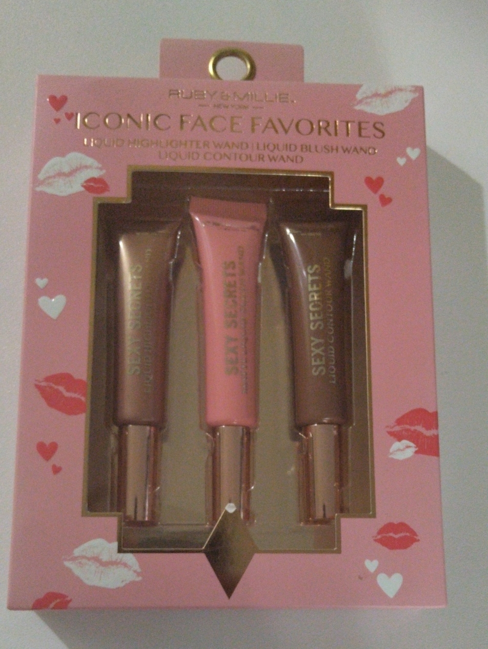 Ruby & millie Iconic Face Favorites Liquid Highlighter, Blush, Contour Wand